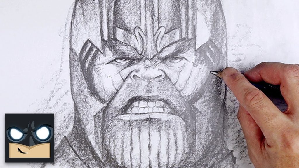 Draai vast hanger sterk Hoe Thanos van Marvel te tekenen - Online tekenfilms