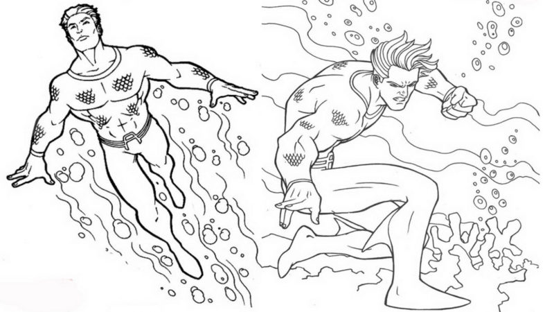 Disegni da colorare di Aquaman