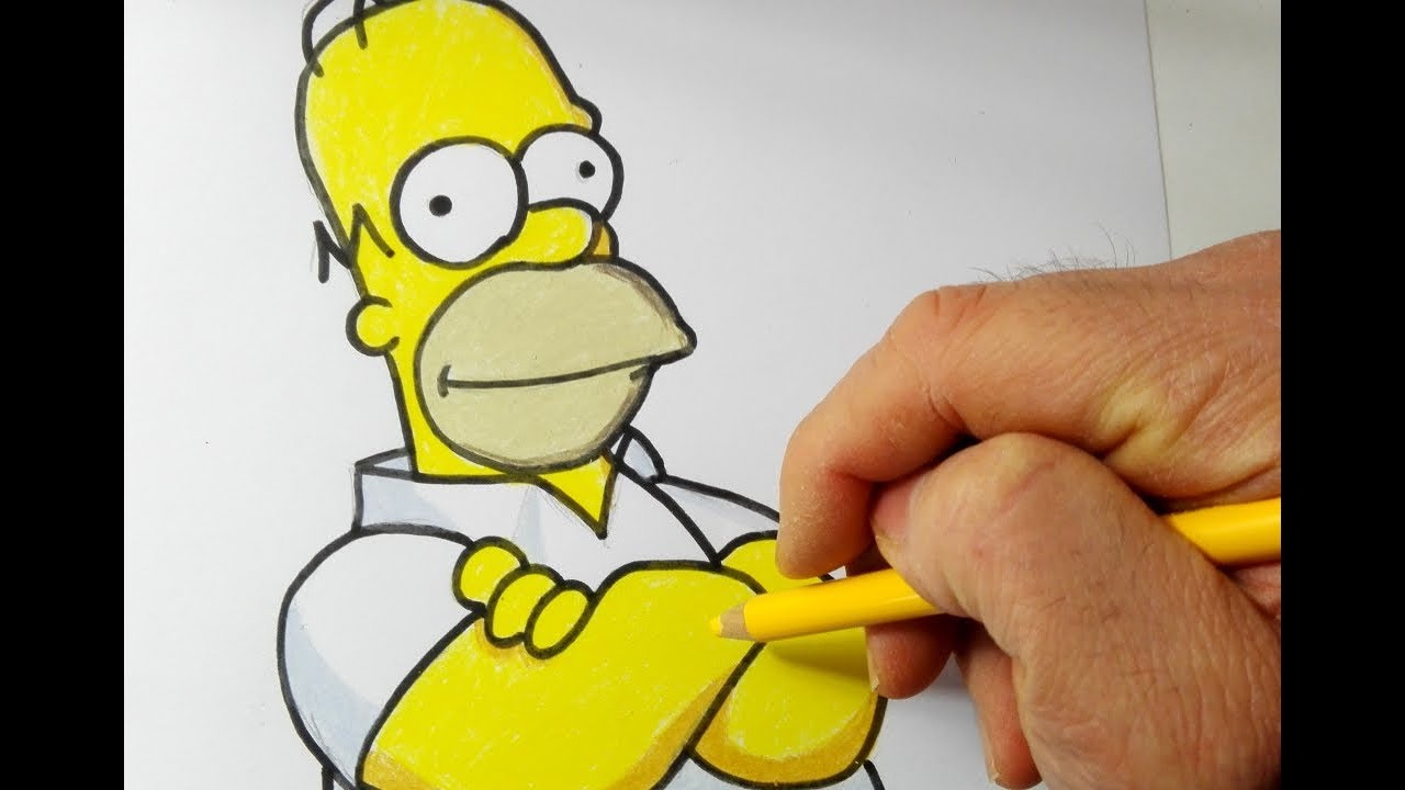 Come disegnare e colorare Homer Simpson