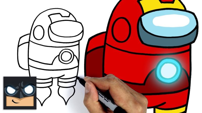 Come disegnare Iron Man Crewmate di Among us