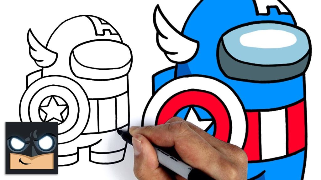 marxismo intersección abeja Cómo dibujar al Capitán América | Entre nosotros - Dibujos animados en línea