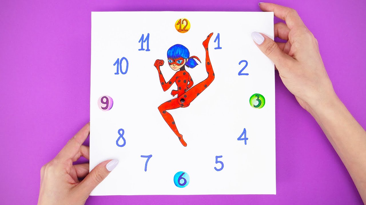 Come realizzare un orologio a parete personalizzato con Ladybug di Miraculous