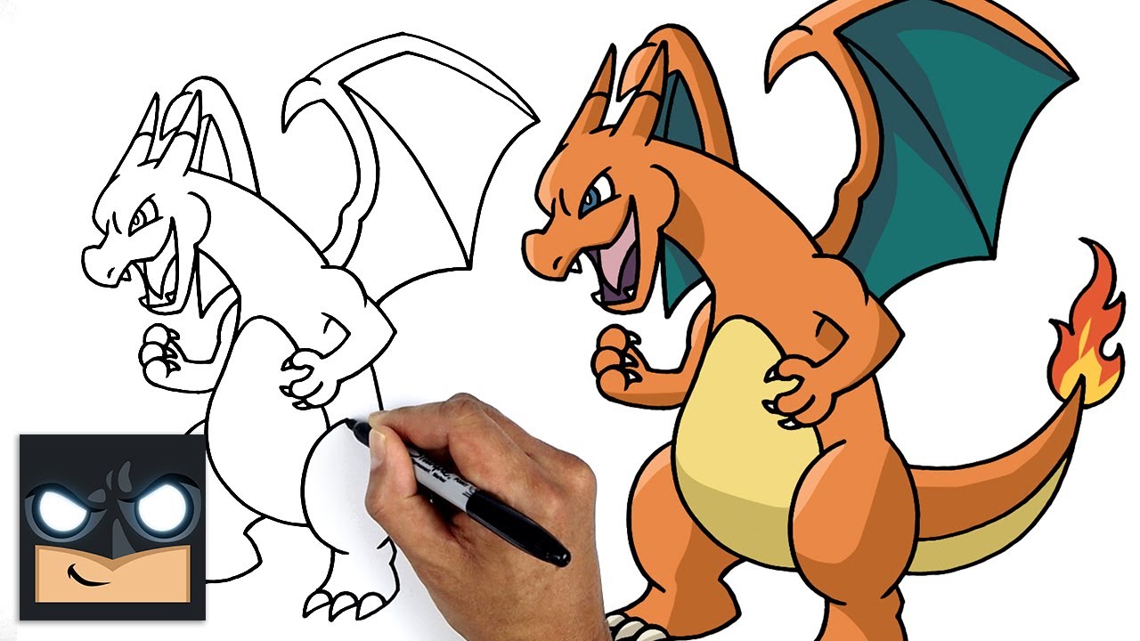 Come disegnare Pokemon | Charizard || Tutorial di disegno passo passo per principianti