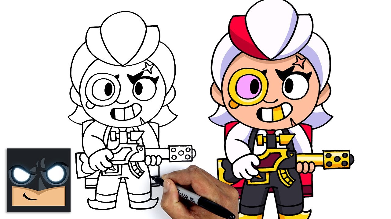 Come disegnare BRAWL STARS | BELLE GOLDHAND Tutorial passo dopo passo