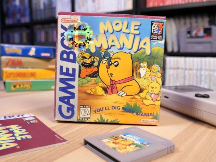 Videogioco vintage per Game boy Mole Mania di Miyamoto – Mole Mania