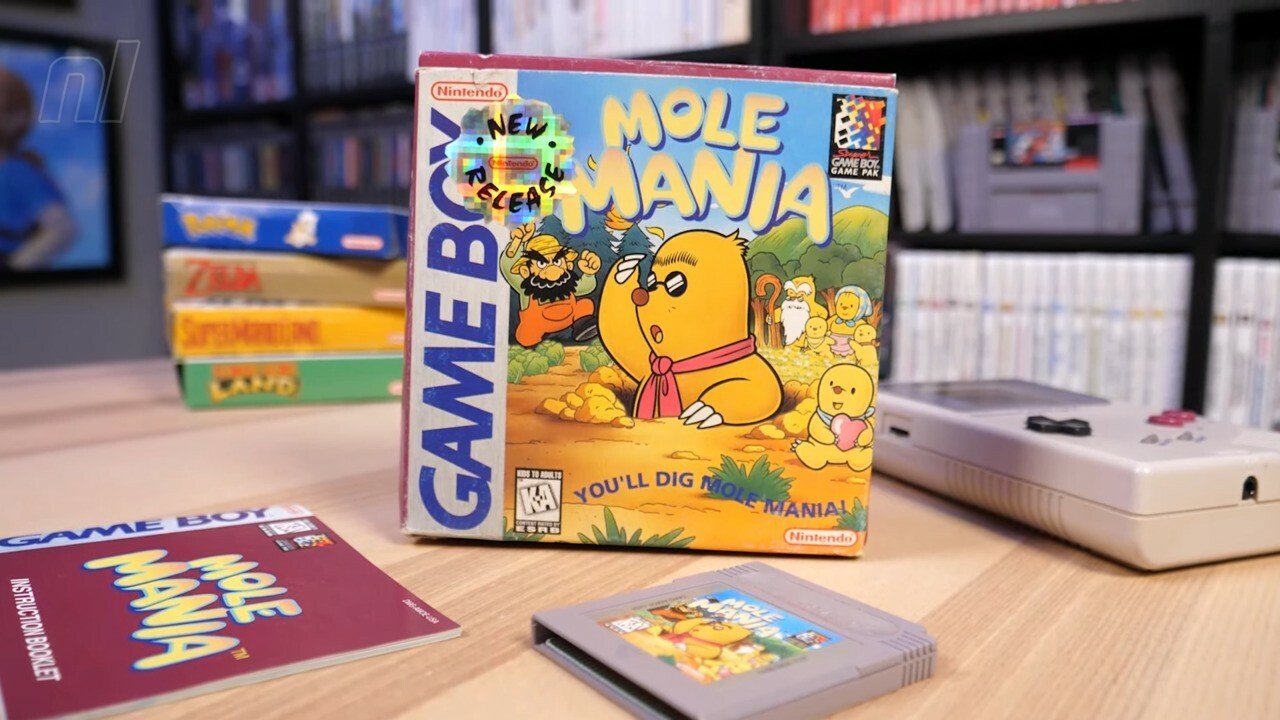 Videogioco vintage per Game boy Mole Mania di Miyamoto – Mole Mania