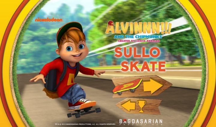 Gioco online gratis di Alvin sullo skate