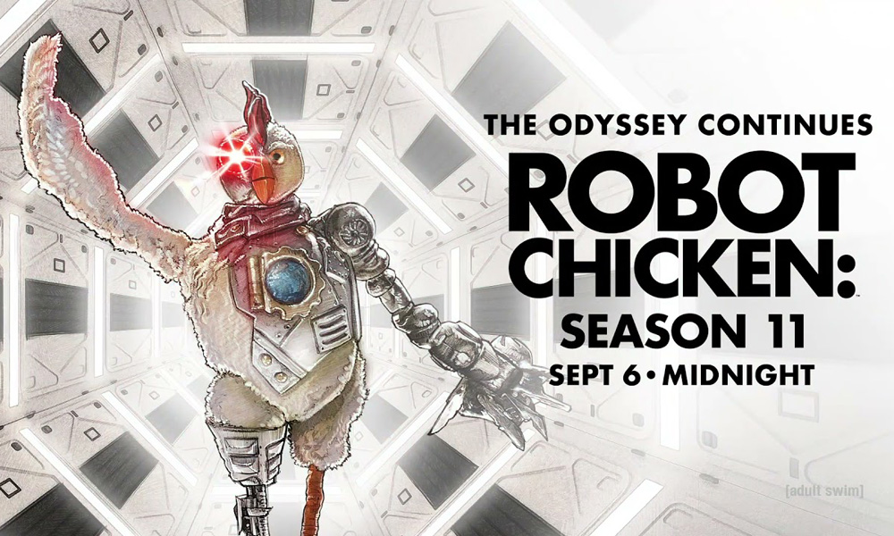 La stagione 11 di "Robot Chicken" inizierà il 6 settembre su Adult Swim