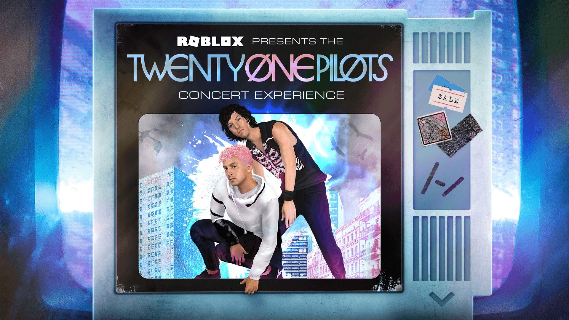 Unisciti all'esperienza del concerto virtuale di Twenty One Pilots su Roblox