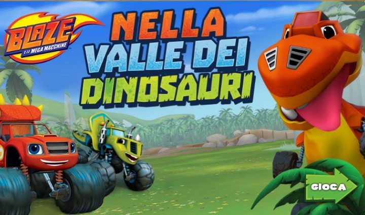 Gioco online gratis Blaze e le Megamacchine – Nella valle dei dinosauri