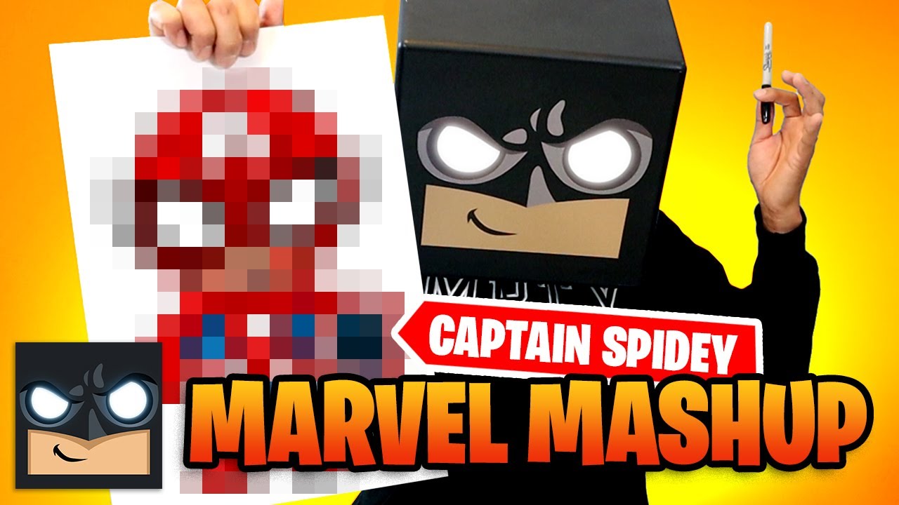 Come disegnare Captain America 🕷 Spider-Man | Sfida Mash-Up