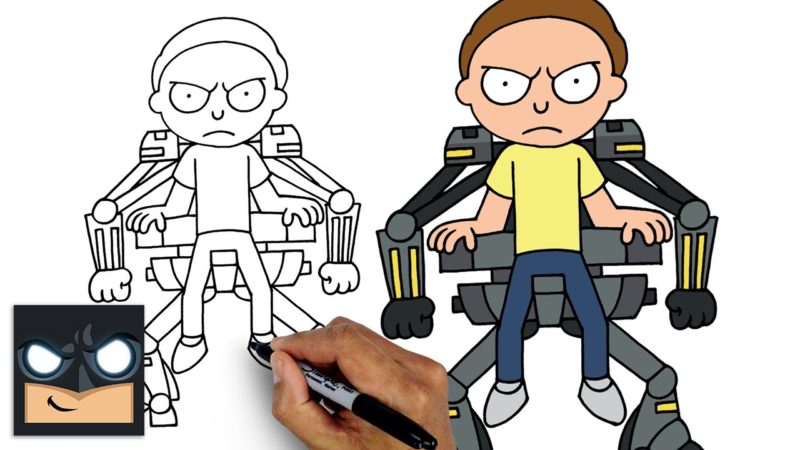 Come disegnare Morty di Rick e Morty e Fortnite Stagione 7