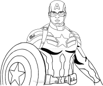 Disegni da colorare di Captain America