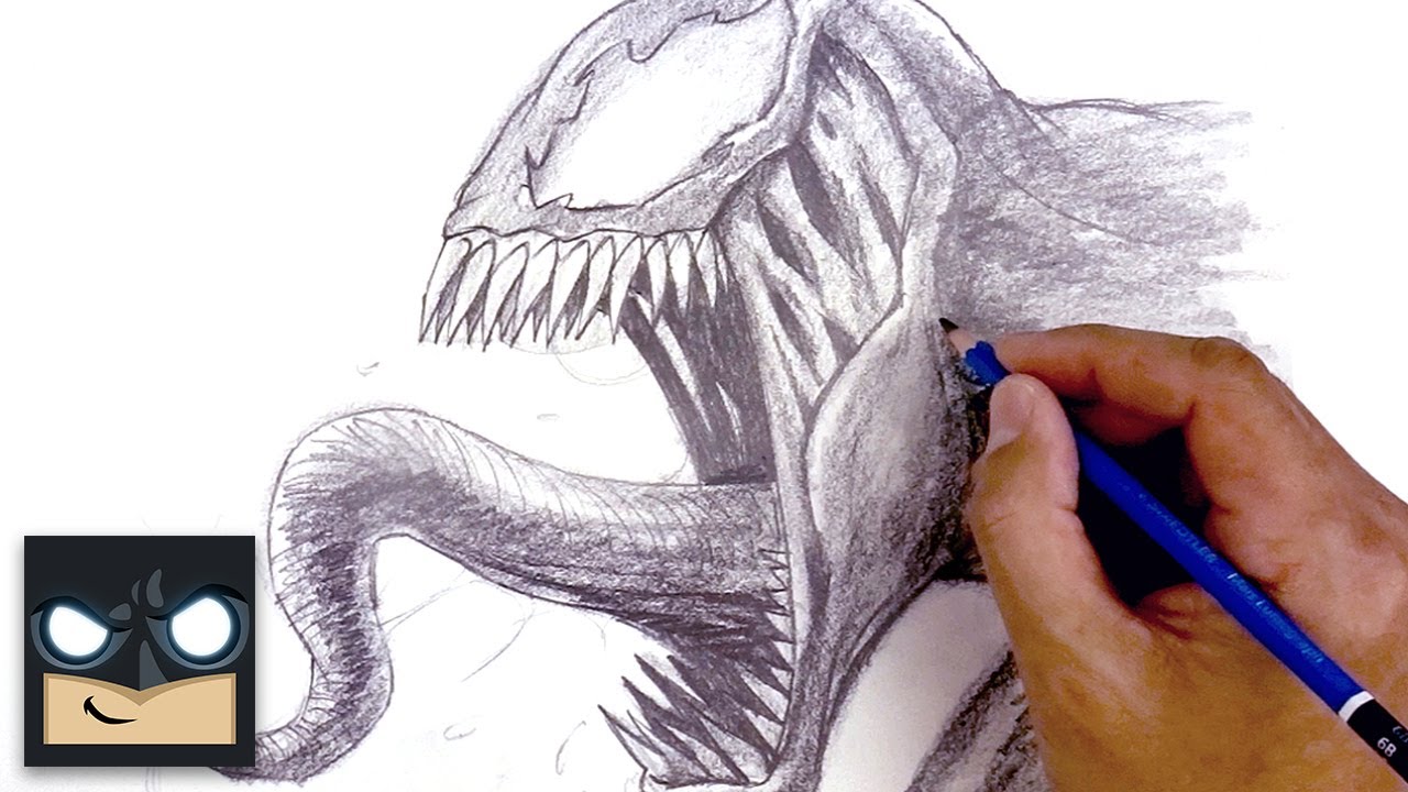 Come disegnare  Venom passo dopo passo