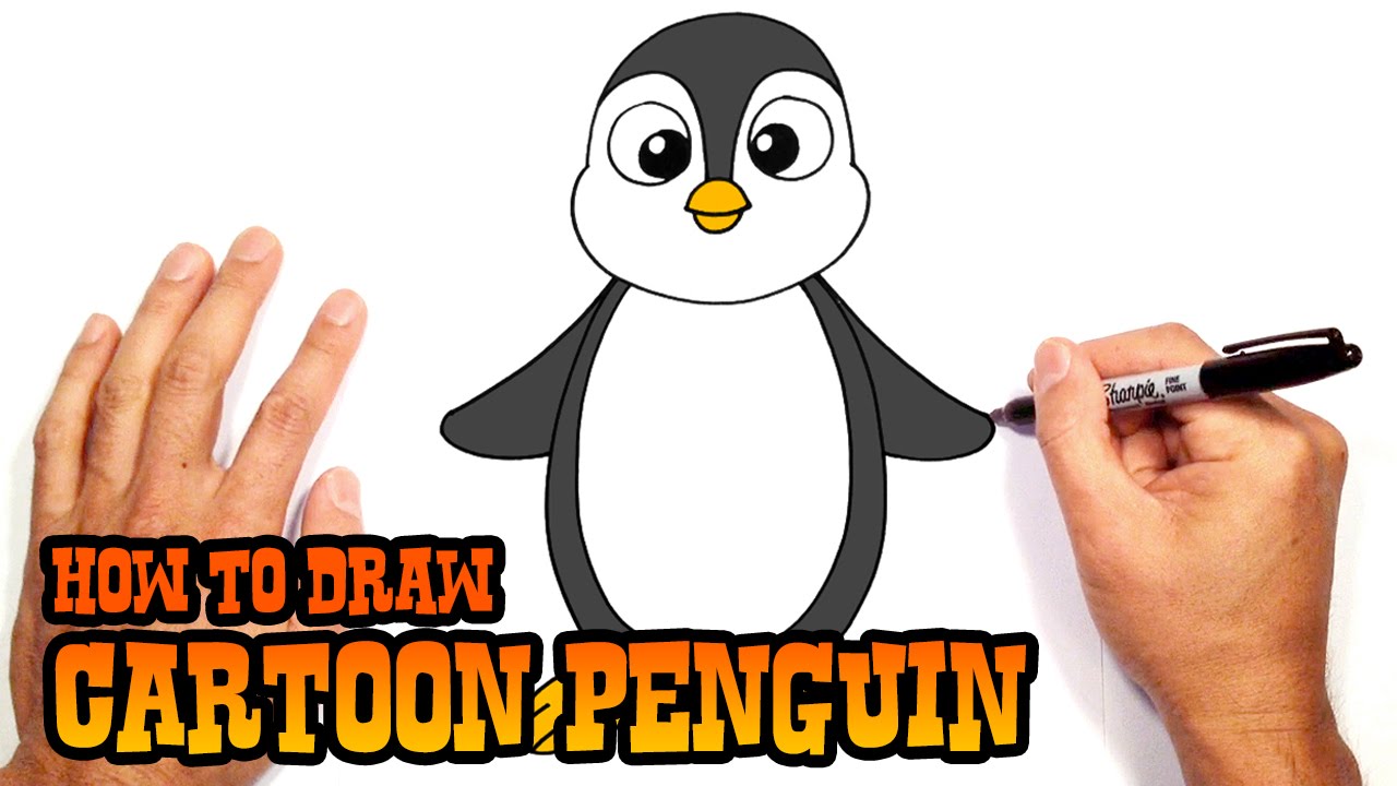 Come disegnare un pinguino | Lezione di disegno per principianti