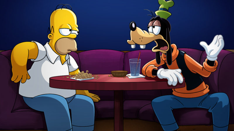 Il cartone animato "I Simpson in Plusaversary" per Disney+ Day