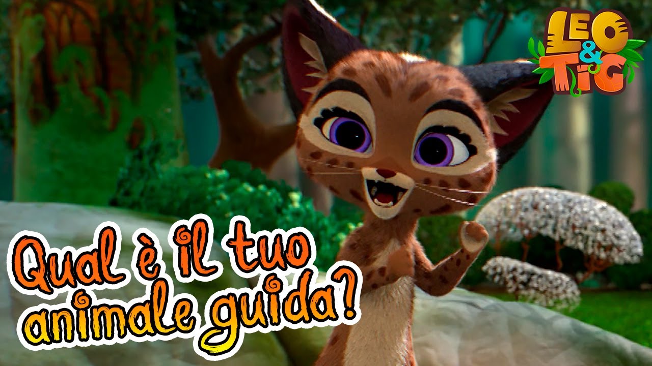 Leo e Tig Italia 🐯🐆 Qual è il tuo animale guida? 🦊🐿  Cartone animato per bambini