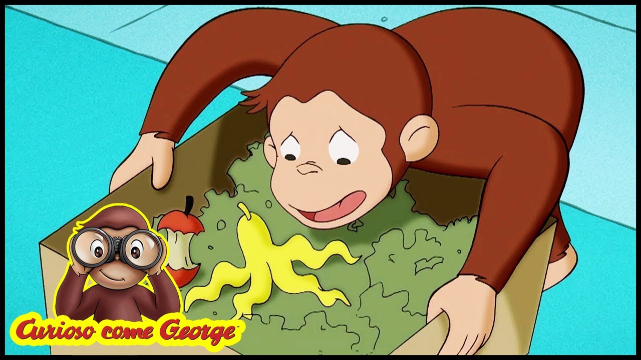 Curioso come George 🐵Dove va a finire la Spazzatura? 🐵Cartoni per Bambini 🐵George la Scimmia