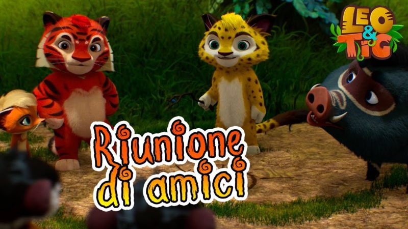 Leo e Tig Italia 🐯🐆 🤗 Riunione di amici 🤗 Cartone animato per bambini