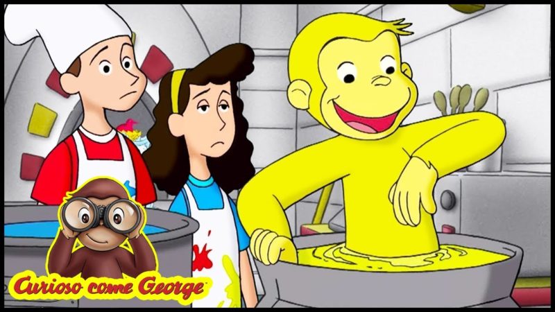 Curious George 🐵Color scimmia 🐵Cartoni per Bambini 🐵George la Scimmia