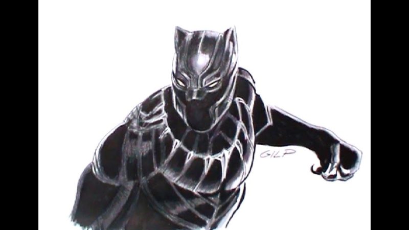 Come disegnare e colorare Black Panther