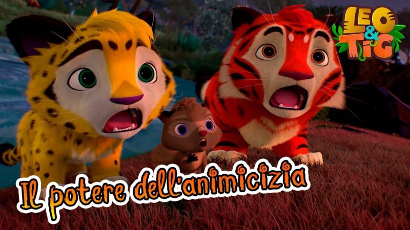 Leo e Tig Italia 🐯🐆 🤗🙌 Il potere dell'animicizia 😜🤗 Cartone animato per bambini
