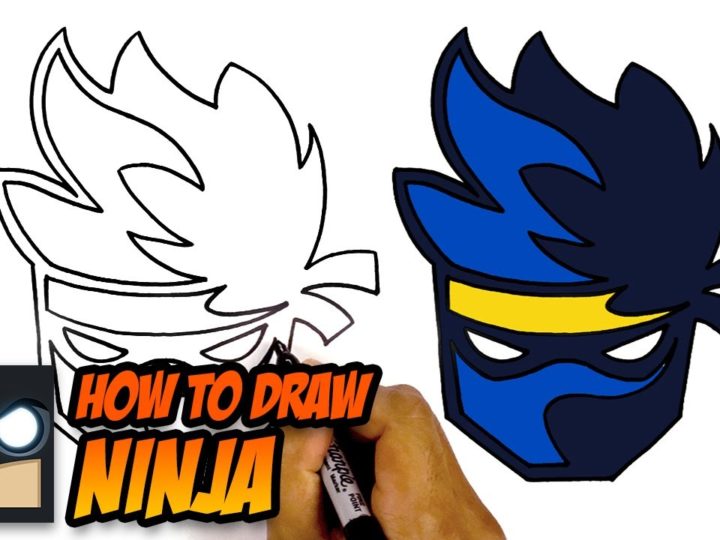 Come disegnare il logo Ninja | Tutorial del club di cartoni animati