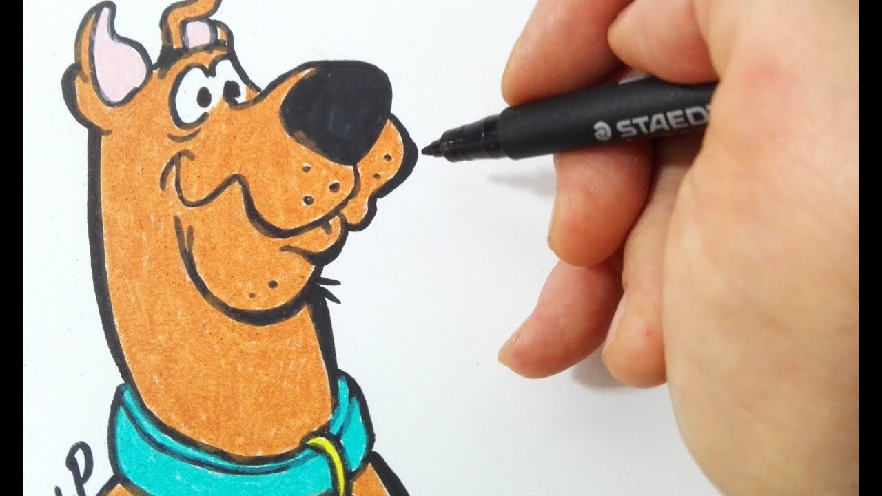 Come disegnare e colorare Scooby-Doo