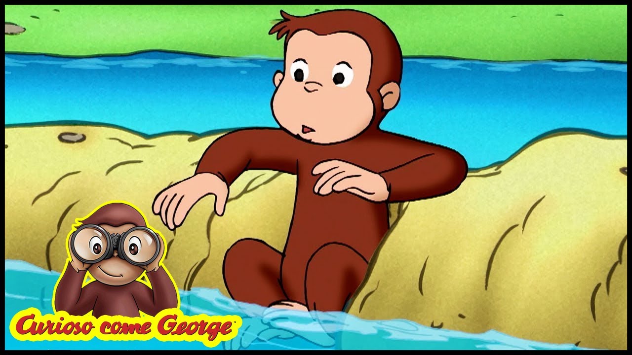 Curious George 🐵 Salvate i Pesci 🐵 Cartoni Animati per Bambini 🐵  Episodio Completo