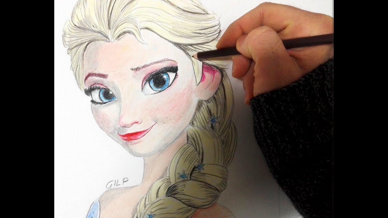 Come disegnare e colorare Elsa di Frozen