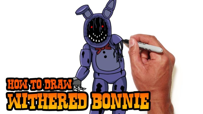 Come disegnare Bonnie appassita | Cinque notti al Freddy's