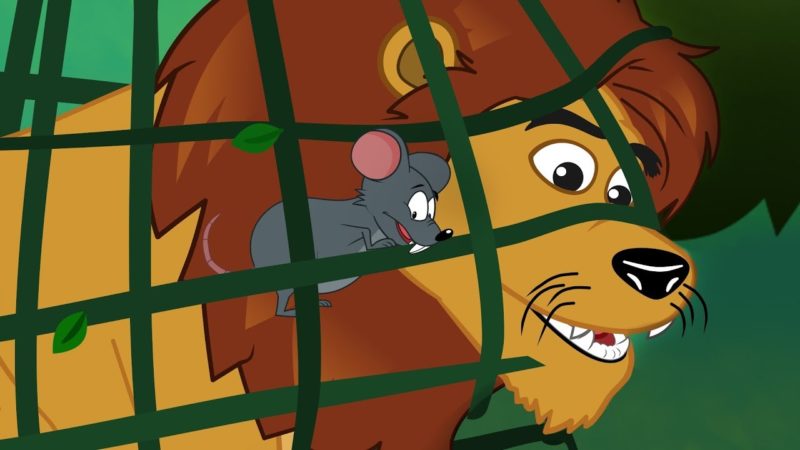 Il Leone e il topo storie per bambini | Cartoni animati
