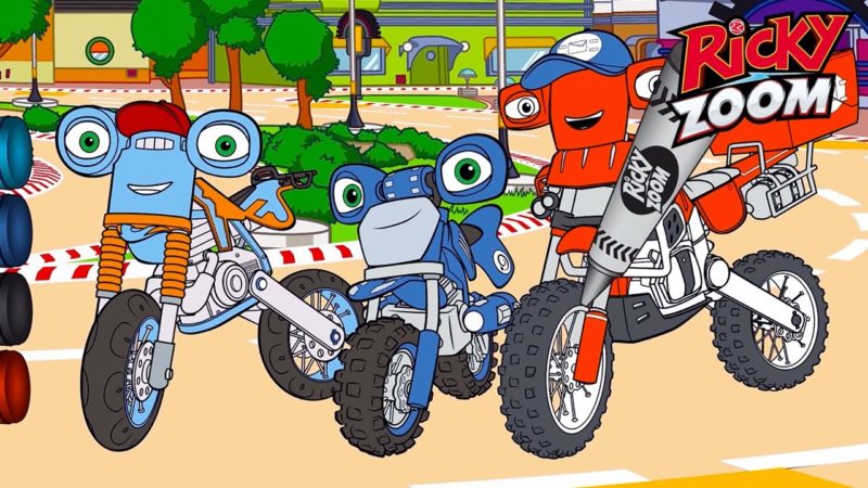 Ricky Zoom Italiano 🏍️ Loop e la sua famiglia! | Colorare per Bambini | Cartoni Animati