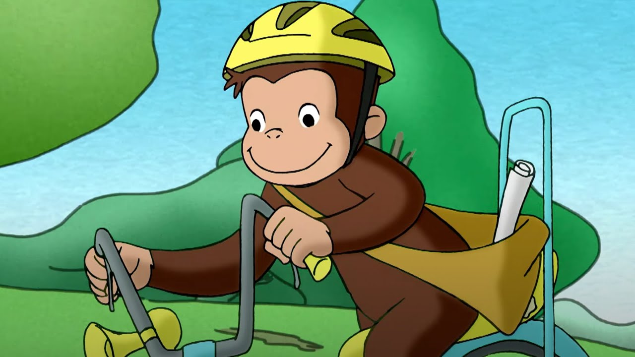 Curious George 🐵 La nuova bicicletta di George! 🐵Cartoni per Bambini