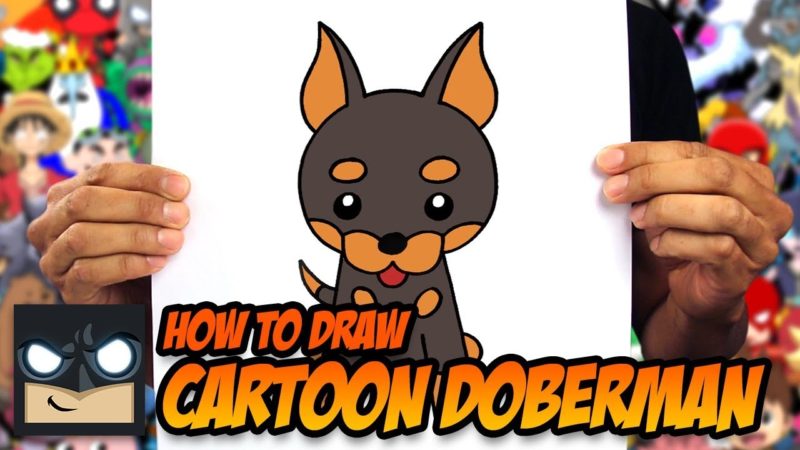 Come disegnare un doberman dei cartoni animati
