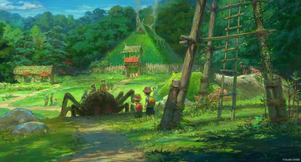 Concept art del villaggio di Mononoke