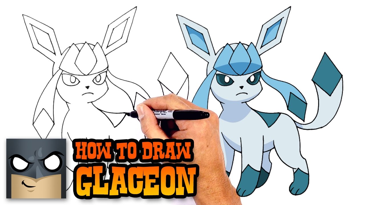 Come disegnare Glaceon dei Pokemon