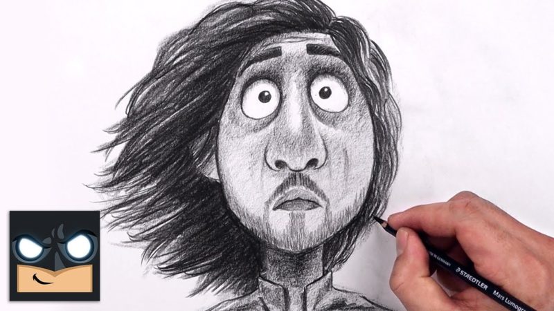 Come disegnare Bruno |  Encanto Sketch Tutorial (passo dopo passo)