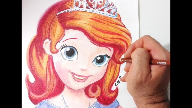 Come disegnare e colorare Sofia la principessa