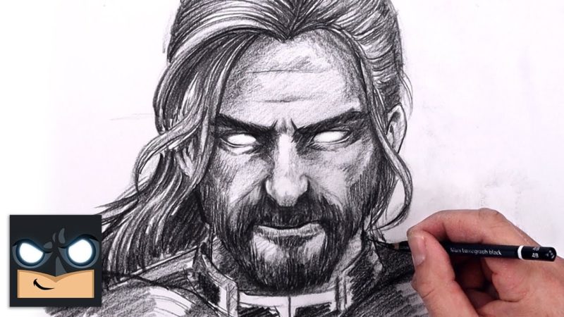 Come disegnare Thor con la matita.