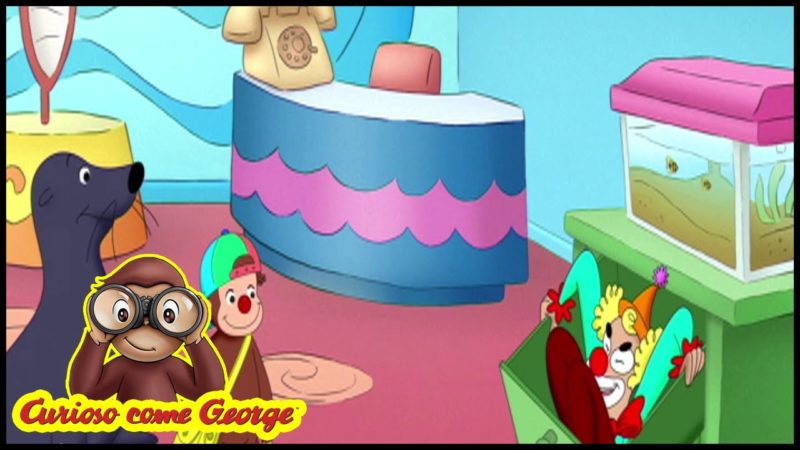 Curious George 🐵 Clown in giro 🐵Cartoni per Bambini 🐵George la Scimmia