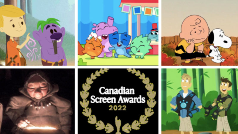 Annunciati i candidati all’animazione dei Canadian Screen Awards