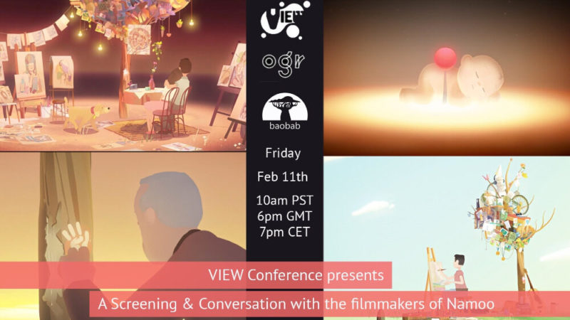 VIEW Conference presenta il cortometraggio animato “Namoo&”