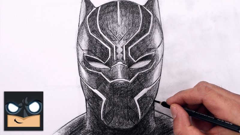 Come disegnare pantera nera |  Esercitazione di schizzo