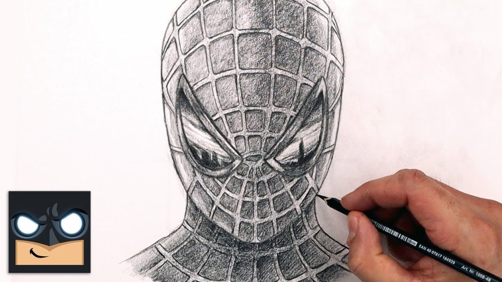 Como dibujar a Spider Man a lápiz - Dibujos Online