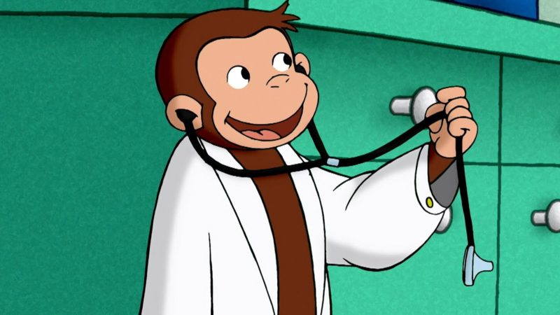 Curious George 🐵 La scimmia infermiera 🐵Cartoni per Bambini