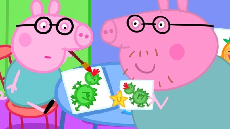 Peppa Pig Italiano 🌟 Papà Pig non ha mai ricevuto una stellina scolastica – Cartoni Animati