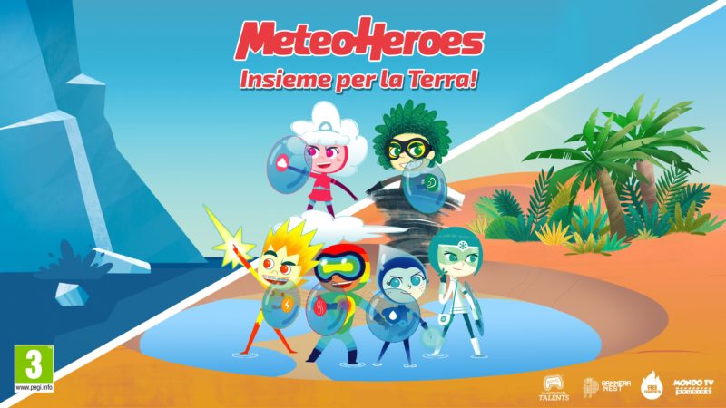 Il cartone animato italiano  “Meteoheroes” diventa un videogame