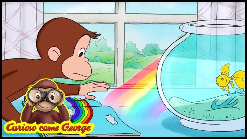 Curious George 🐵Alla fine dell'arcobaleno 🐵Cartoni per Bambini 🐵George la Scimmia