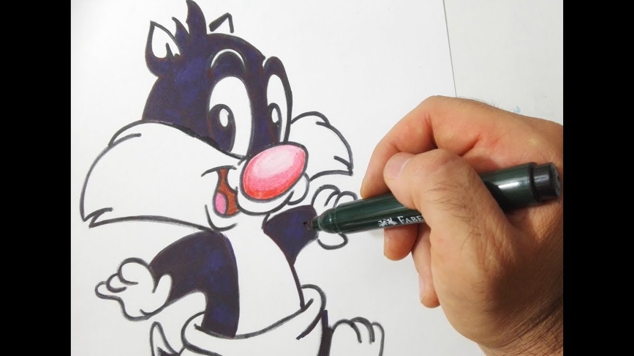 Come disegnare Baby Silvestro dei Baby Looney Tunes